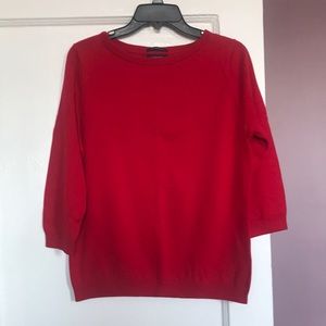 Land’s end cotton lightweight sweater. M, Red